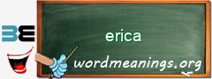 WordMeaning blackboard for erica